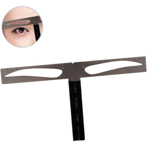 3pcs Professional Eyebrow Stencil Ruler for Eyebrows Measuring Reusable Three-point Balance Positioning Kit 1