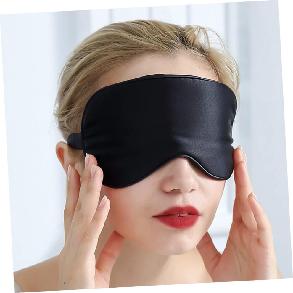 Hkhbjs 3Pcs Weighted Sleep Mask Head Strap Silk Eye Mask For Insomnia Soft Shading Eyepatch For Dry Eyes