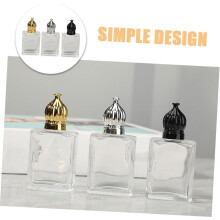 3 frascos de vidrio recargables para muestras de aceites esenciales, ideales para viajes y almacenamiento.