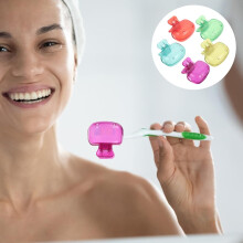 5 stuks reistandenborstelhoesjes/dopjes, draagbare plastic tandenborsteletuis
