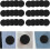 30pcs Black Fabric Covered Round Buttons 25mm Sewing Buttons 8