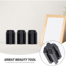 3pcs Makeup Pencil Sharpener for Eyebrow and Eyeliner Pencils, Black Compact Cosmetic Sharpener Set