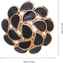 30pcs 20mm Vintage flor botões de metal redondo botões de costura padrão floral