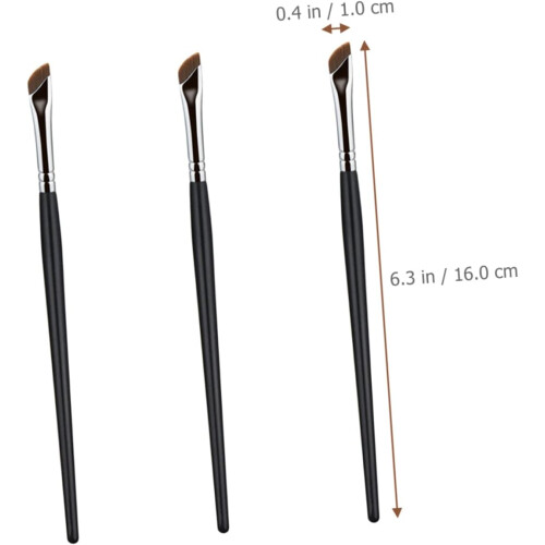 3pcs Eyebrow Brush Angled Makeup Brush for Brow Shaping and Eye Makeup Application 1