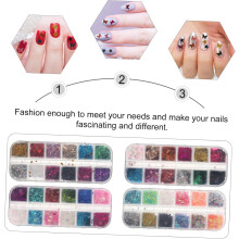 Makeup-paljetter för ögon- och nageldekorationer, kosmetiska dekorationer, design för hantverksprojekt, scrapbooking och manikyr