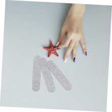 30 glitter nagelvijlstrips voor natuurlijke en acrylnagels, draagbaar manicure- en pedicuregereedschap voor teen- en teenverzorging