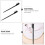 Lot de 3 peignes à cils avec brosse pour une application précise du maquillage. 3