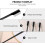 Lot de 3 peignes à cils avec brosse pour une application précise du maquillage. 8