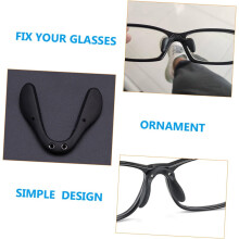 30 almohadillas nasales antideslizantes para gafas, cómodas para gafas de sol, para soporte del puente y como repuesto para monturas de gafas.