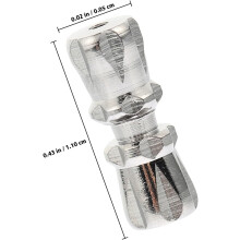 30 fermoirs à vis pour la fabrication de colliers et autres bijoux, accessoires de décoration, embouts de cordon