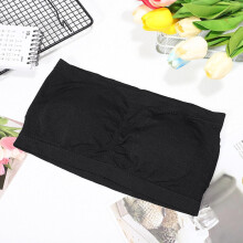 3-teiliges Set trägerloser Bandeau-BHs mit herausnehmbaren Polstern, nahtlose, bügellose Tube-Tops