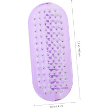Lot de 3 brosses à ongles double face pour manucure femmes et filles