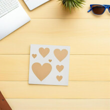 30 plantillas de dibujo con forma de corazón, de plástico reutilizables, para manualidades, pintura y decoración del Día de San Valentín.