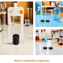3 stuks draagbare mini metalen pillendoosjes, kleine reismedicatie-etuis van 10 ml met compact ontwerp