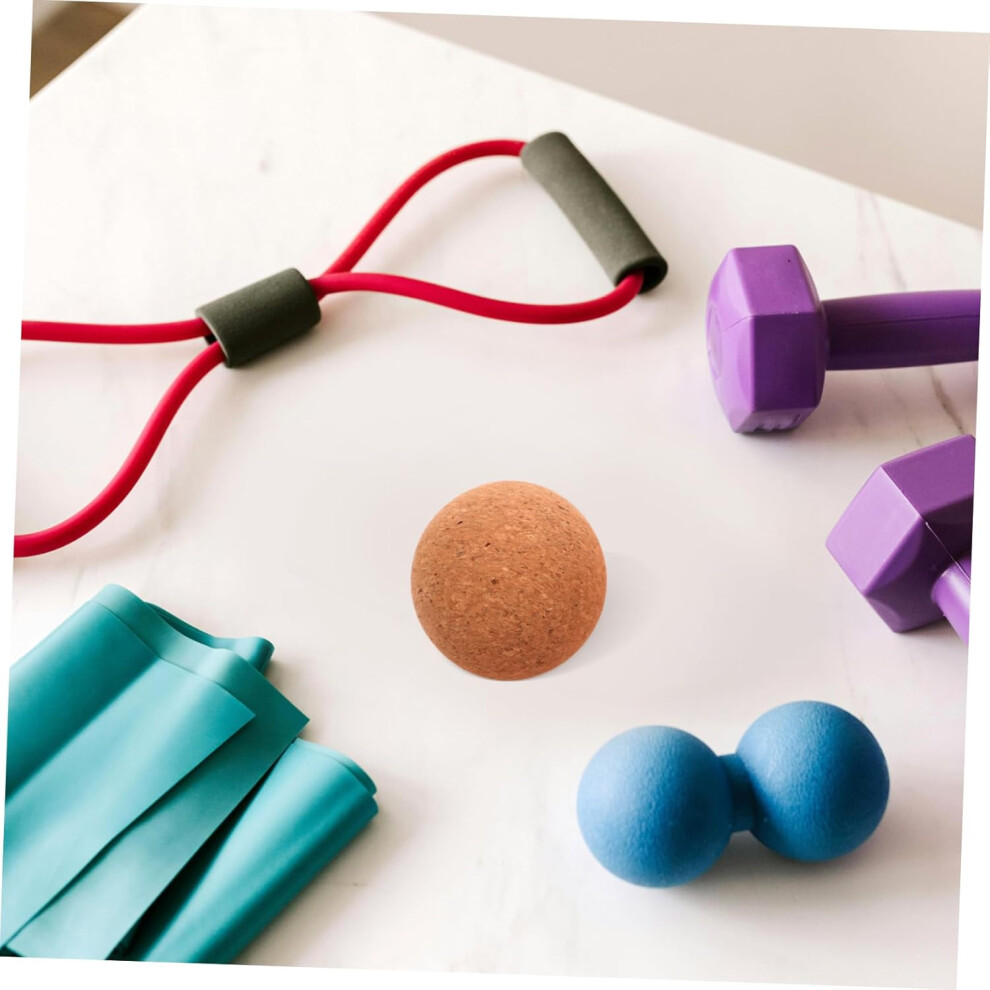 Hkhbjs 3Pcs Cork Massage Ball For Back Pain Relief Yoga Massage Ball Fitness Roller Foot Massager