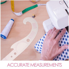 3-delige set metrische Franse curve linialen, naaigereedschap voor kleermakers en ontwerpers.