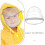 3pcs Replaceable Hat Brim Raincoat Face Protector for Rain Bonnet Shield for Raincoat Hood Easy to Install 5