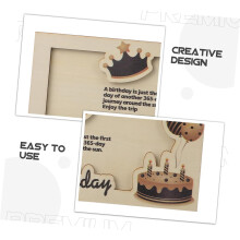 3er-Set Geburtstagsgeldbörsen aus Holz mit Kuchen- und Ballonmotiv, ideal als Gastgeschenke und Kartenetui für Damen