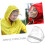 3pcs Replaceable Hat Brim Raincoat Face Protector for Rain Bonnet Shield for Raincoat Hood Easy to Install 8