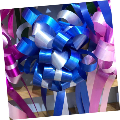 30pcs Wedding Decor Bow Pull Bows Bunting Ribbon Satin Ribbon Pull Strings Hanging Banner 2