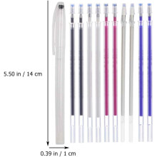 3 Sets Heat Disappear Pens Sewing Marker Pens with 10 Mixed Color Refills Each High-Temperature Erasable