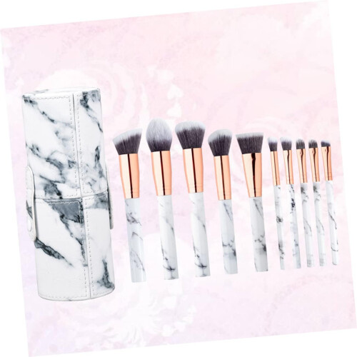 30-teiliges tragbares Kosmetik-Make-up-Set mit Marmormuster 1