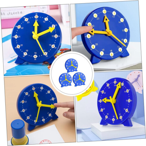 3pcs Clock Model Teaching Aids for Boys and Girls Three-Needle Clock Model Teaching 2