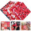 Valentinstag-Patchworkstoff, 30 Stück, 25 x 25 cm, DIY-Nähstoff, Quiltstoff 3