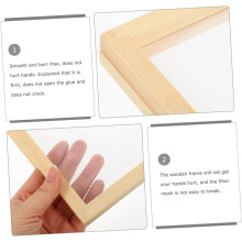 3pcs Pine Wood Picture Frame para papel fazendo tela artesanato moldura de madeira Kit de material DIY