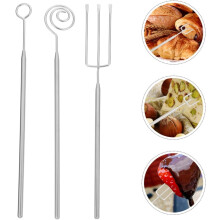 3-teiliges Edelstahl-Süßigkeiten-Tauchwerkzeug-Schokoladenfondue-Gabel-Set