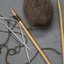 3-mm-Rundstricknadelset aus Edelstahl, Handwebwerkzeuge aus Metall