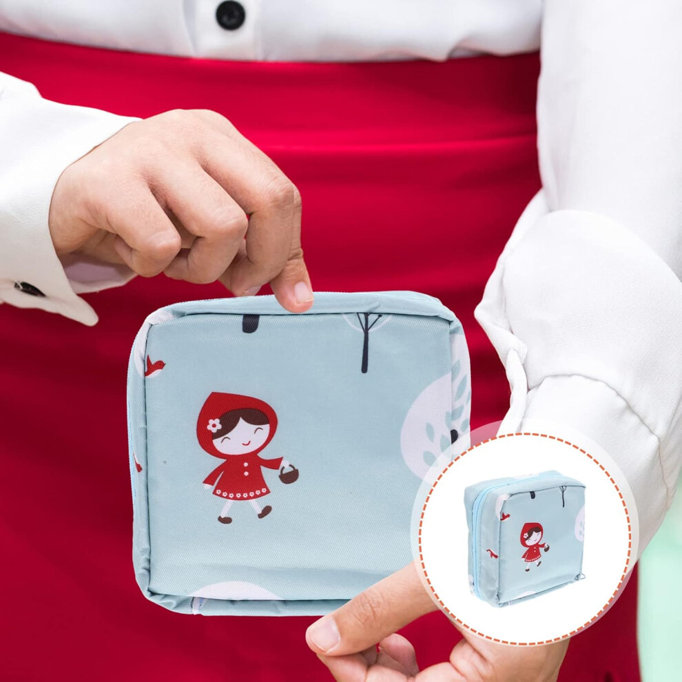 Hkhbjs 3Pcs Delicate Period Storage Bag Convenient Sanitary Holder Reusable Period Pouch