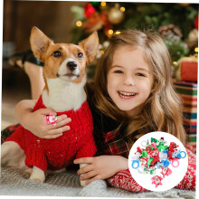Lot de 30 bagues de Noël en forme de canne de Père Noël pour garçons et filles, bijoux de fête mignons et amusants.