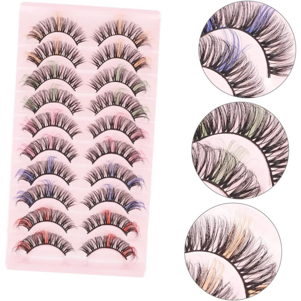 Hkhbjs 30Pairs Women Fake Eyelashes Natural Look Eyelashes Girls Faux False Fake Natural Look