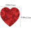 3 Rolls Valentine's Day Heart Shape Stickers Envelope Seal Stickers 2