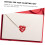 3 Rolls Valentine's Day Heart Shape Stickers Envelope Seal Stickers 7