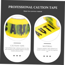 3pcs Caution Tape Halloween Decorative Tape for Halloween Caution Label Warning Supplies Safety