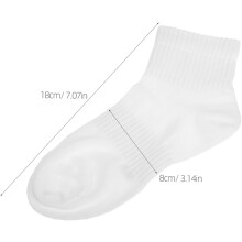 3 paia di calzini alla caviglia in cotone traspirante, con inserti in rete ad alta elasticità e ventilazione, ideali per lo sport.