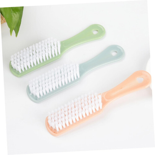 3pcs Brush for Shoes Long Handle Plastic Bristles Can Be Rewashed Practical Shoe Cleaning Brush 1
