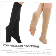Lot de 3 paires de manchons et chaussettes de compression pour mollets, idéal pour la course, le fitness et le yoga chez l'homme.