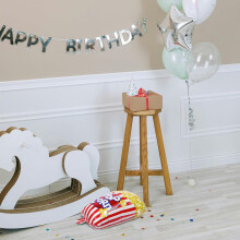 3-teiliges Set mit Lebensmittel-Luftballons – Popcorn, Hamburger, Hotdog-Folienballons