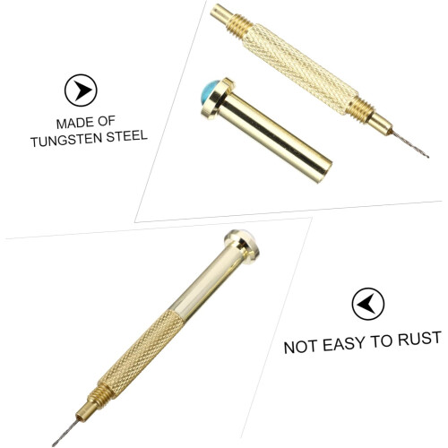 3pcs Metal Nail Hand Drill for Jewelry Making Handheld Piercing Tool 2