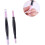 Lot de 3 stylos manucure double embout, bâtonnets exfoliants multifonctions pour les ongles. 4