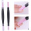 Lot de 3 stylos manucure double embout, bâtonnets exfoliants multifonctions pour les ongles. 6