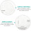 Set di 3 stencil acrilici per cucito, modelli per copriciotola, righelli per patchwork da 6", 8" e 10". 4
