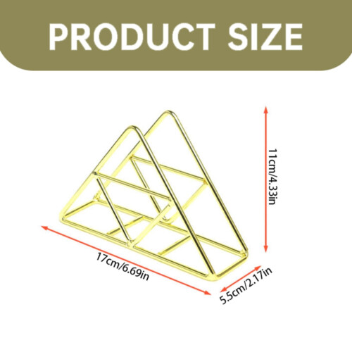 Triangular Metal Napkin Holder Black 2