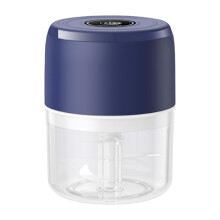 Elektrische knoflookpers/stamper 250 ml blauw