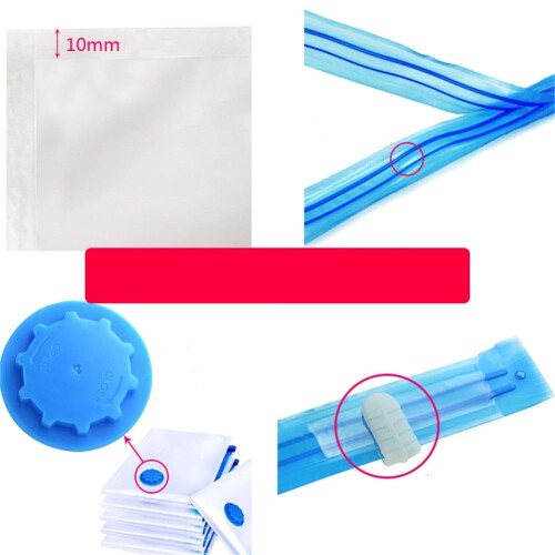 Transparent vacuum storage bag with valve 30x40cm 1