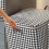 Πτυσσόμενη τσάντα αποθήκευσης Houndstooth 140L για κλινοσκεπάσματα και ρούχα 4