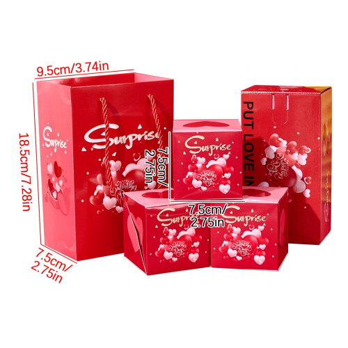 Surprise Bounce Gift Box – Red Envelope Style, 1Set 2